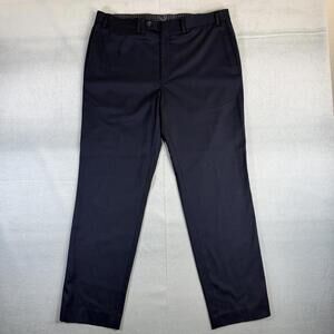 Lauren Ralph Lauren Dress Pants Mens 38x32 Navy Flat Front Straight Leg Classic
